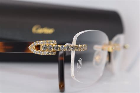 cartier frames with diamonds